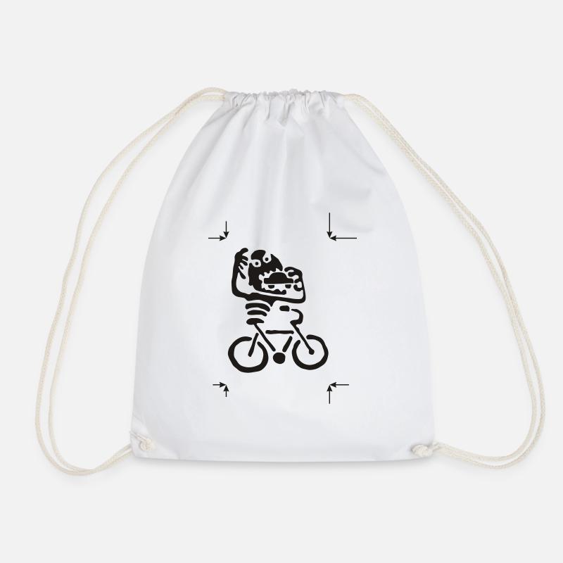 Fahrradmonster - Turnbeutel - Weiß