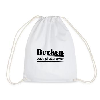 Borken - Stadt best place ever - Turnbeutel - Weiß - Vorne