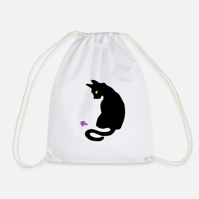 Chat - Sac de sport léger - blanc