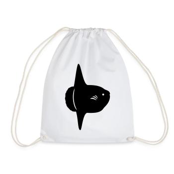 Mondfisch - Mola Mola - Turnbeutel - Weiß - Vorne