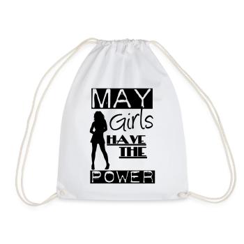 May Girls - Drawstring Bag - white - Front