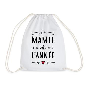 Mamie Mamy Grand-Mère Grand Mere Grands Parents - Drawstring Bag - white - Front