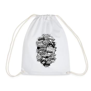 Style comique - Sac de sport léger - blanc - Devant