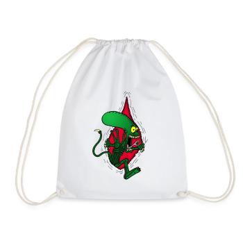 Monstre extraterrestre alien - Sac de sport léger - blanc - Devant