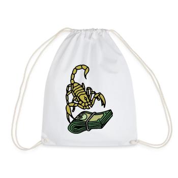 Money - Drawstring Bag - white - Front