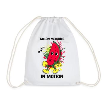 Pfeifende Melone - Turnbeutel - Weiß - Vorne