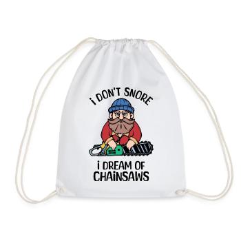 Scie à bois tronçonneuse bûcheron Woodland - Sac de sport léger - blanc - Devant