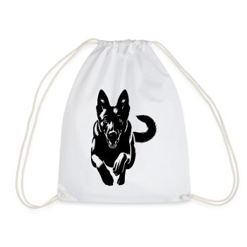 Malinois - Sac de sport léger - blanc - Devant