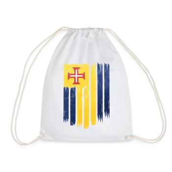 Drapeau portugais avec motif en croix - Sac de sport léger - blanc - Devant