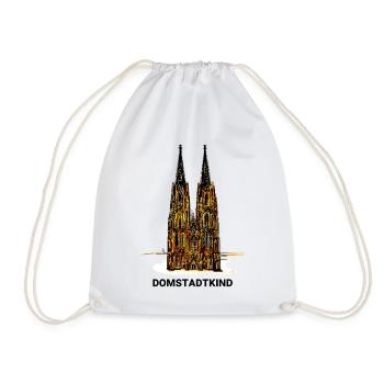 Kölner Dom - Domstadtkind - Turnbeutel - Weiß - Vorne