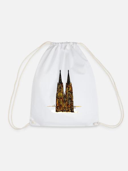 Kölner Dom - Turnbeutel - Weiß
