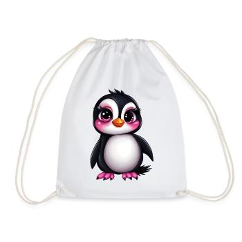 mignon pingouin :) - Sac de sport léger - blanc - Devant