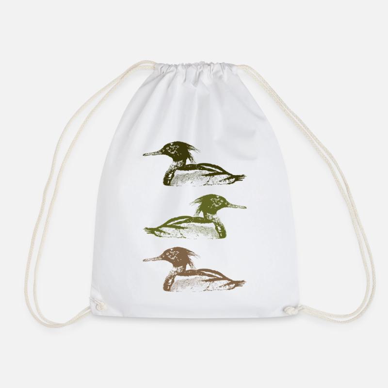 MERGUS - Drawstring Bag - white