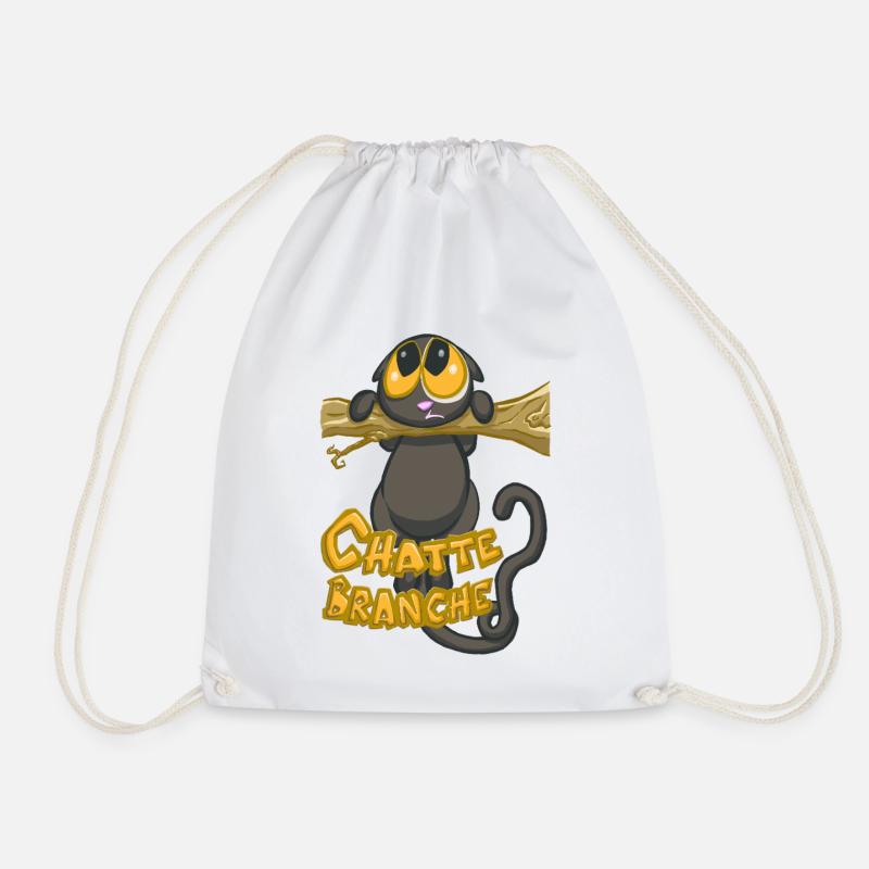chatte branche ? - Sac de sport léger - blanc