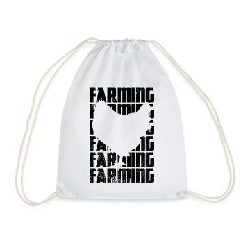 Élevage de poulets - Sac de sport léger - blanc - Devant