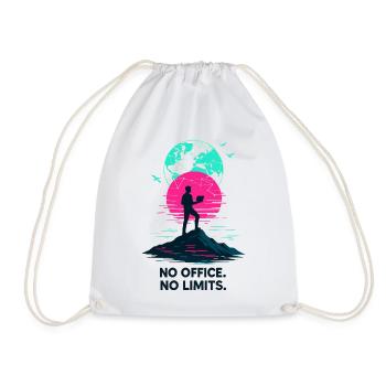 Télétravail Pas de bureau pas de limite - Sac de sport léger - blanc - Devant
