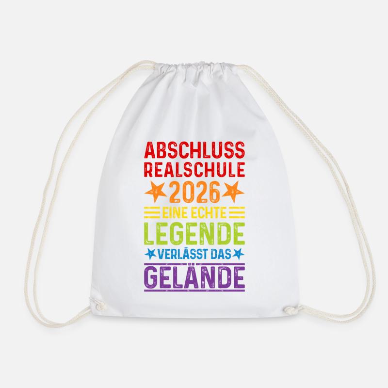 Abschluss 2026 Realschule - Turnbeutel - Weiß