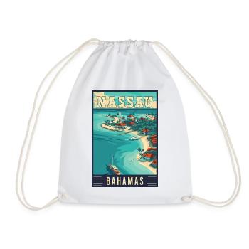 Erleben Sie die Bahamas und Nassau – tropisches Paradies - Turnbeutel - Weiß - Vorne