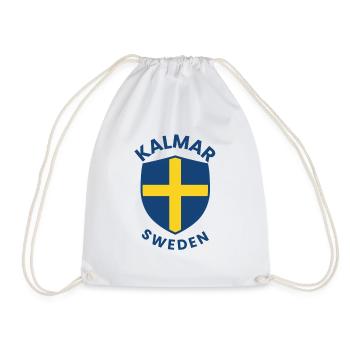 Kalmar-Schild Schweden - Turnbeutel - Weiß - Vorne