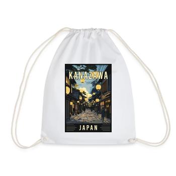 Erleben Sie Kanazawa in Japan - Turnbeutel - Weiß - Vorne