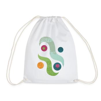 Yoga design_46 - Drawstring Bag - white - Front