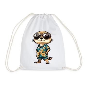 Vacances des comics de suricate - Sac de sport léger - blanc - Devant