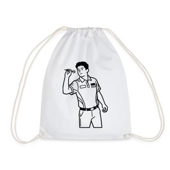 Fléchettes - Sac de sport léger - blanc - Devant
