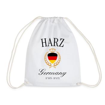 Couronne des armoiries du Harz – Souvenir de voyage de Brocken - Sac de sport léger - blanc - Devant