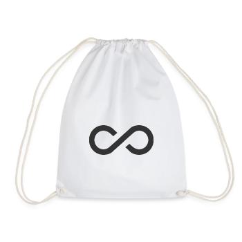 Infinite | Icon | Black | Gift - Drawstring Bag - white - Front