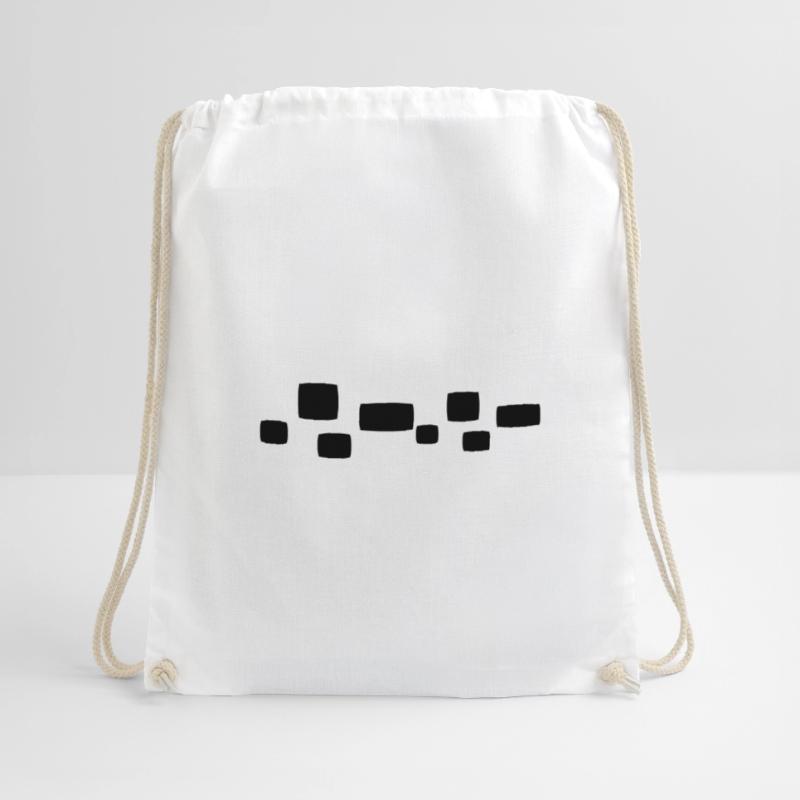 Square Square Shape Pattern Drawstring Bag