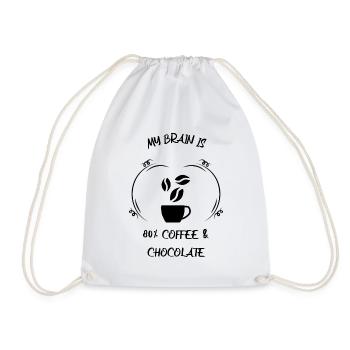 Café, expresso, café et chocolat - Sac de sport léger - blanc - Devant