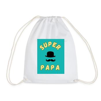 BONNE FÊTE PAPA. PAPA. FÊTE DES PÈRES. BONNE FÊTE - Sac de sport léger - blanc - Devant