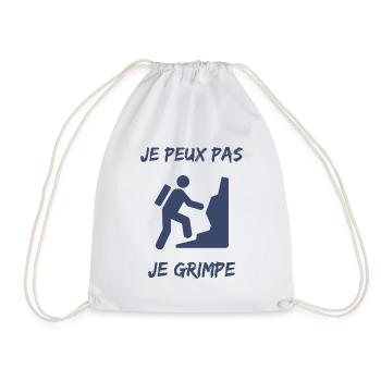 ESCALADE. CLIMB. CLIMBING. ESCALADE. VAN. GRIMPE. - Sac de sport léger - blanc - Devant
