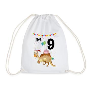 Parasaurolophus for dinosaurs and fosil hunters - Drawstring Bag - white - Front