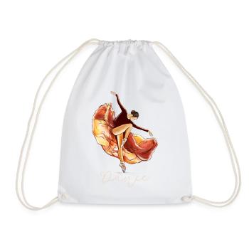 Balerina Balletttanz Ballerina Geschenk - Turnbeutel - Weiß - Vorne