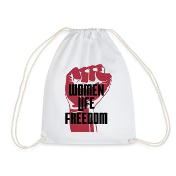 Woman Life Freedom Iran Support - Turnbeutel - Weiß - Vorne
