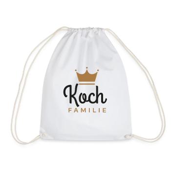 Koch-Familie - Turnbeutel - Weiß - Vorne