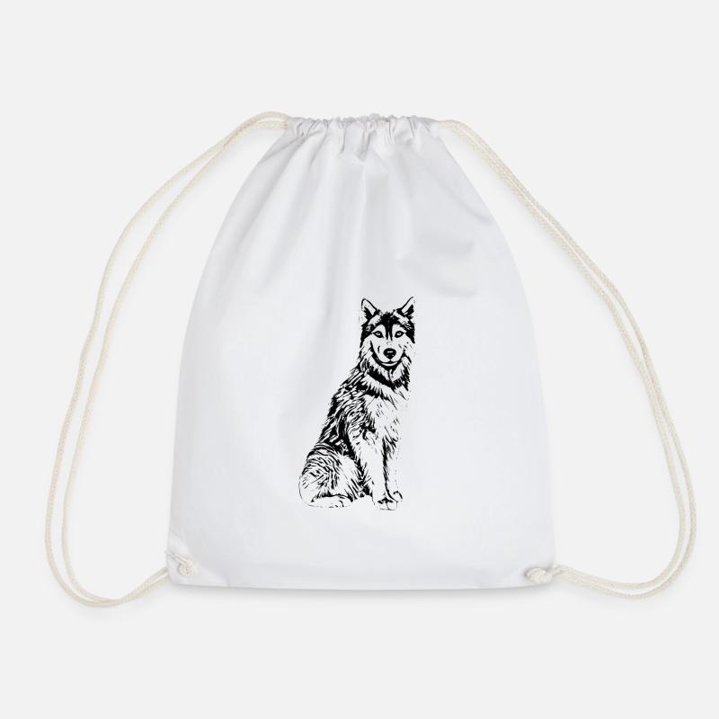 Husky - Turnbeutel - Weiß
