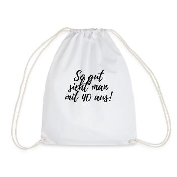 40ème anniversaire - Sac de sport léger - blanc - Devant