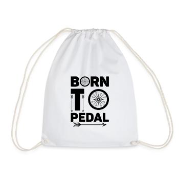 N TO PEDAL CYCLE PRESENTBOR - Drawstring Bag - white - Front