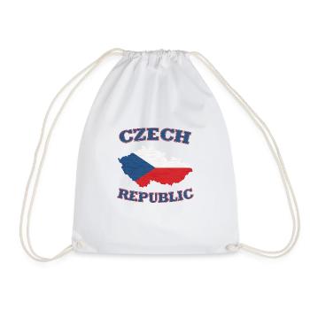 Czech Republik, Tschechien - Turnbeutel - Weiß - Vorne