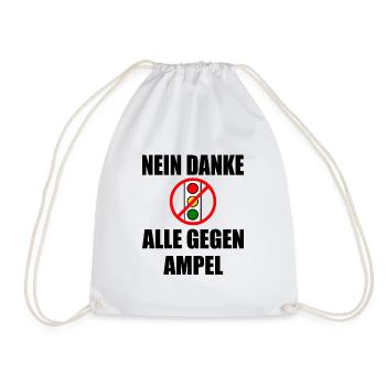 ampel nein danke - Turnbeutel - Weiß - Vorne