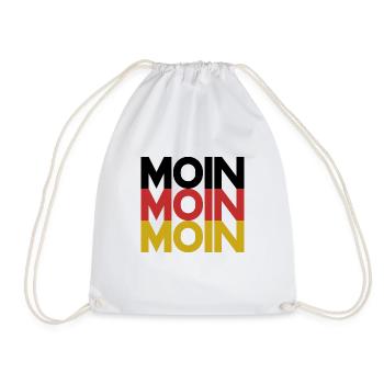 Hello Germany Flag - Drawstring Bag - white - Front