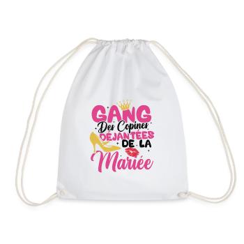 Gang des copines déjantées de la mariée - Sac de sport léger - blanc - Devant