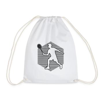 Badminton Badminton Joueurs de badminton Femmes - Sac de sport léger - blanc - Devant