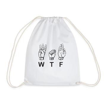 WTF - Well That’s Funny - Sac de sport léger - blanc - Devant
