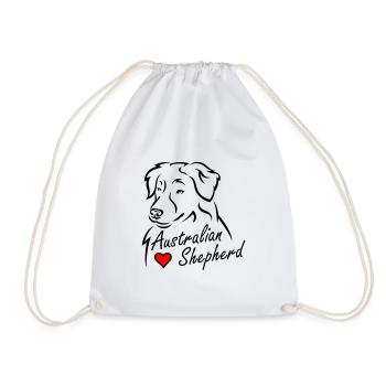 Australian Shepherd❤ - Sac de sport léger - blanc - Devant