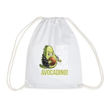 Don't Mess With Me I'm An Avocadino - Drawstring Bag - white - Front