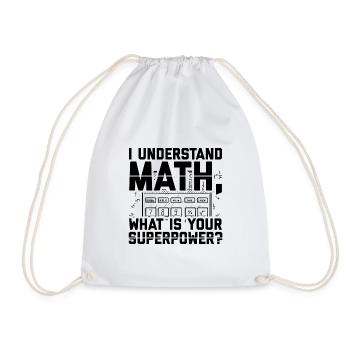 Mathematiker | Mathe Lehrer Studenten Geschenkidee - Turnbeutel - Weiß - Vorne