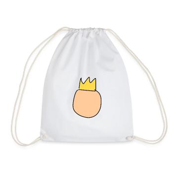 Symbole du roi de la couronne de tête - Sac de sport léger - blanc - Devant
